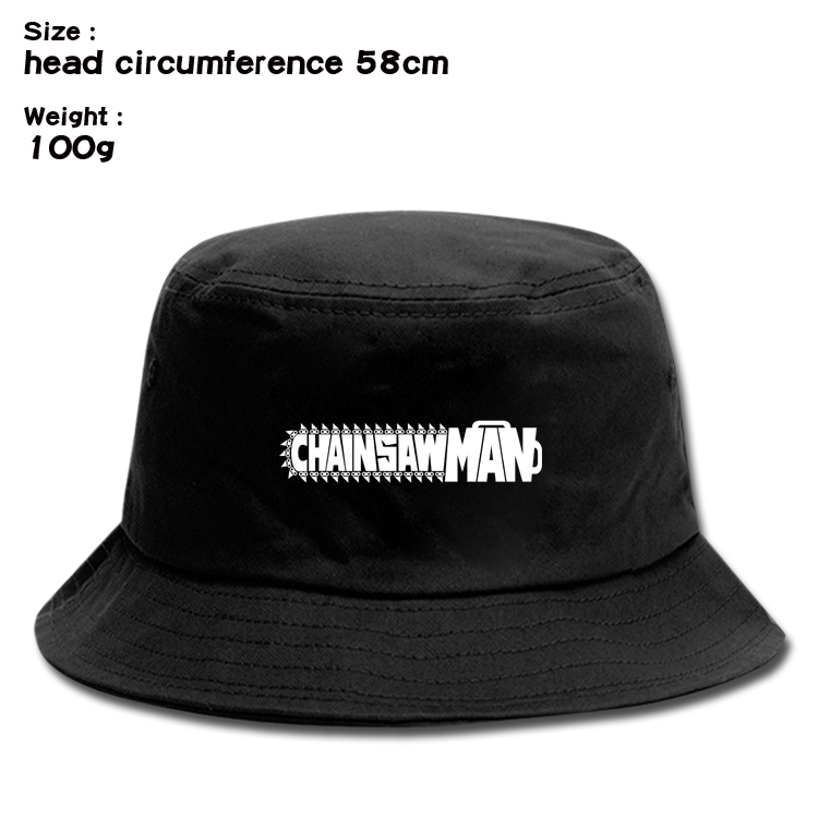 chainsaw man Anime canvas fisherman hat sun hat 58cm