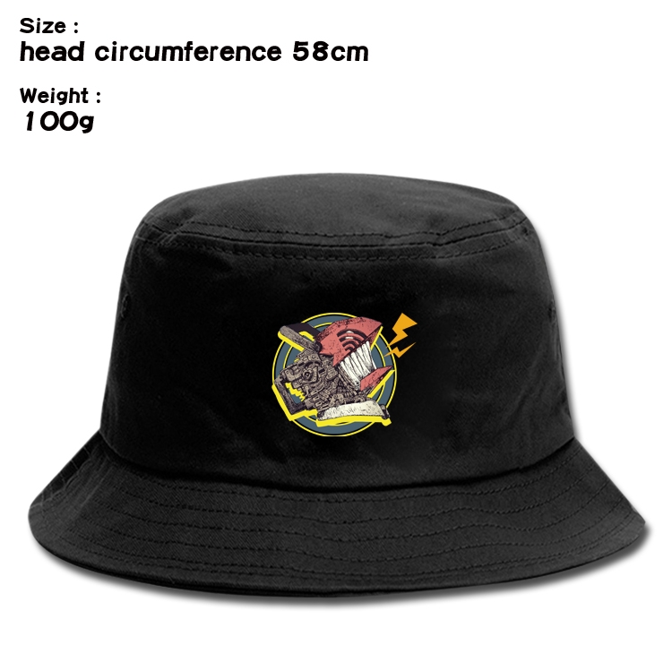 chainsaw man Anime canvas fisherman hat sun hat 58cm