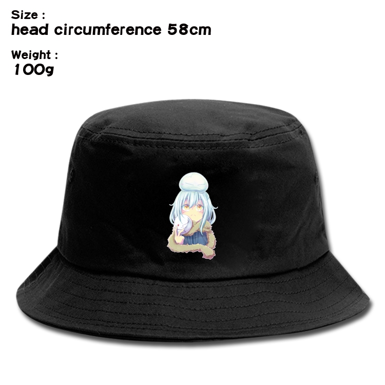 That Time I Got Slim  Anime canvas fisherman hat sun hat 58cm