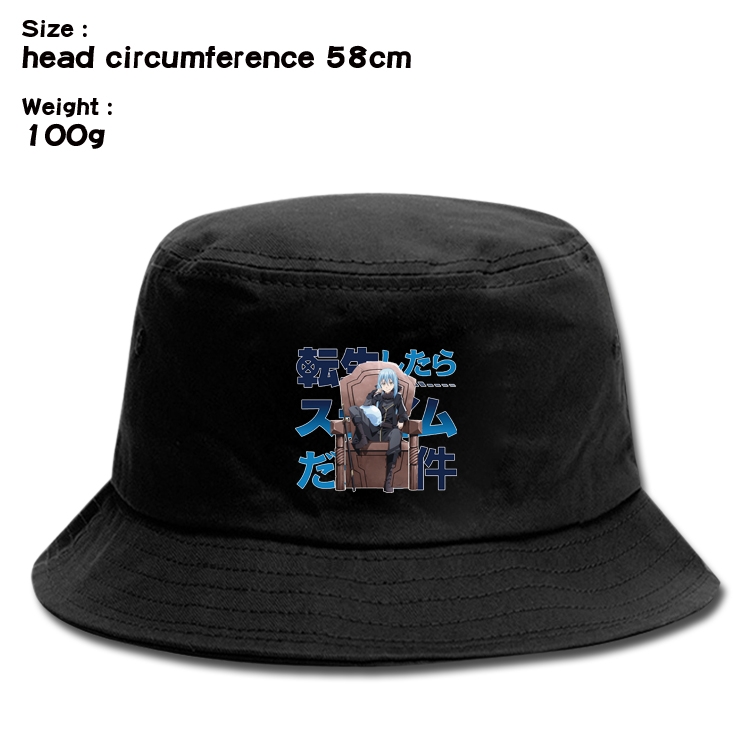 That Time I Got Slim  Anime canvas fisherman hat sun hat 58cm