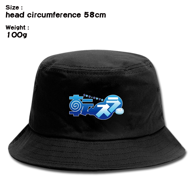 That Time I Got Slim  Anime canvas fisherman hat sun hat 58cm