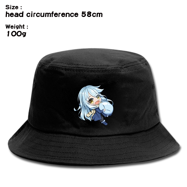 That Time I Got Slim  Anime canvas fisherman hat sun hat 58cm