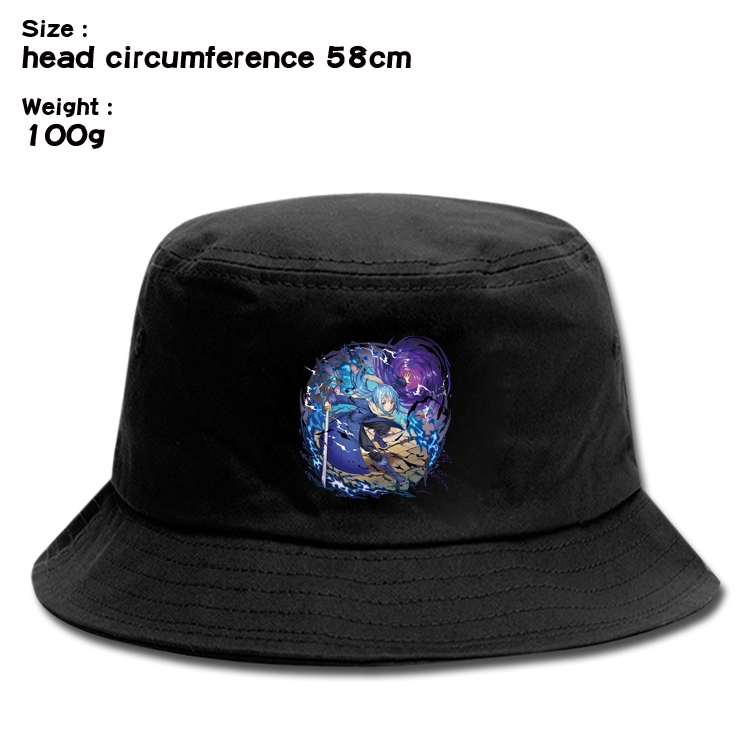 That Time I Got Slim  Anime canvas fisherman hat sun hat 58cm