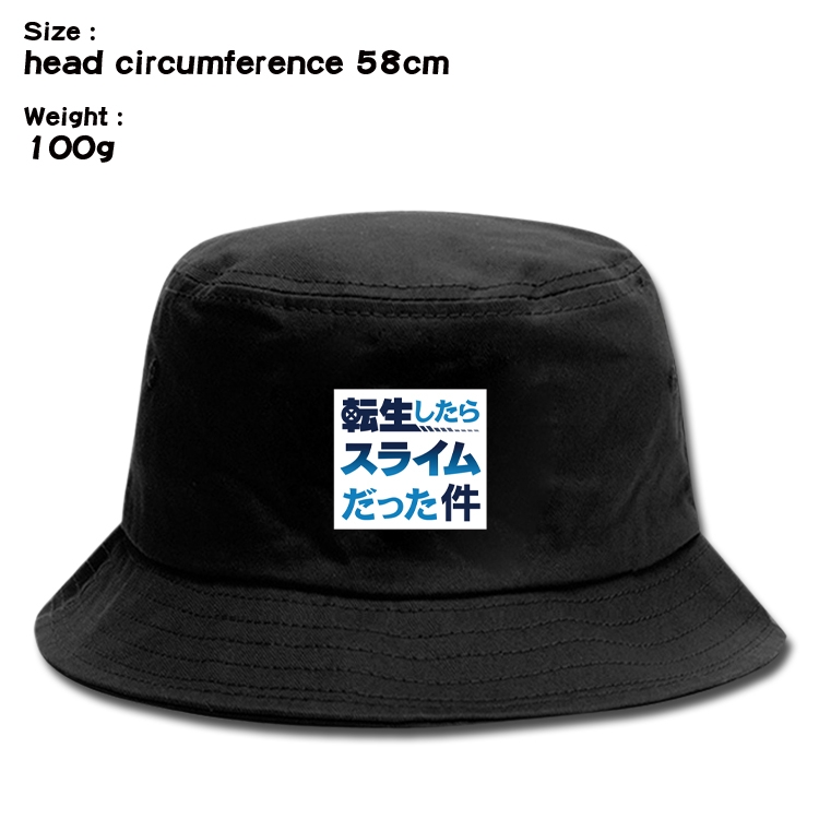 That Time I Got Slim  Anime canvas fisherman hat sun hat 58cm