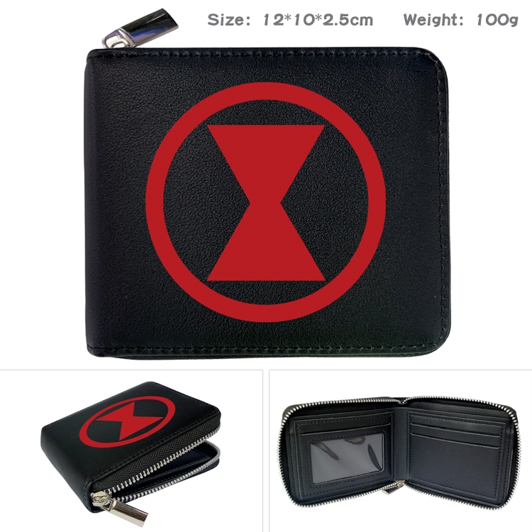 Super hero Anime Full Color Short All Inclusive Zipper Wallet 10x12x2.5cm