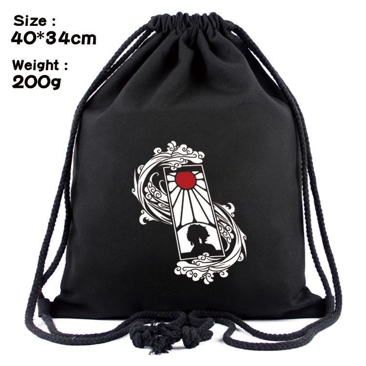 Demon Slayer Kimets Anime Coloring Book Drawstring Backpack 40X34cm 200g