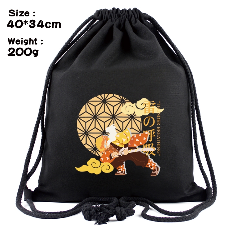 Demon Slayer Kimets Anime Coloring Book Drawstring Backpack 40X34cm 200g