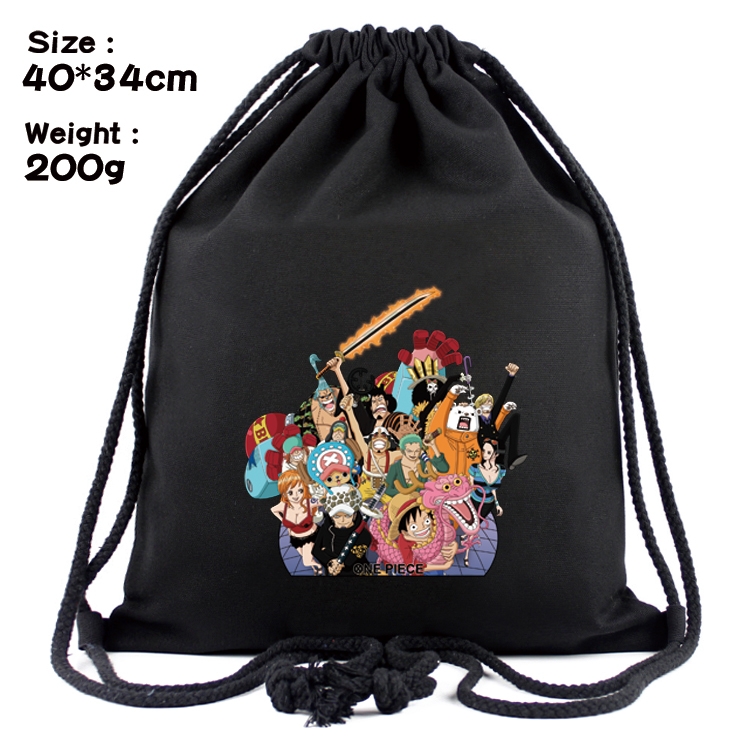 One Piece Anime Coloring Book Drawstring Backpack 40X34cm 200g