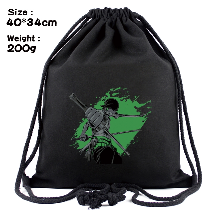 One Piece Anime Coloring Book Drawstring Backpack 40X34cm 200g