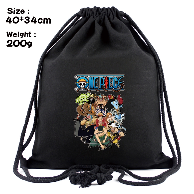 One Piece Anime Coloring Book Drawstring Backpack 40X34cm 200g