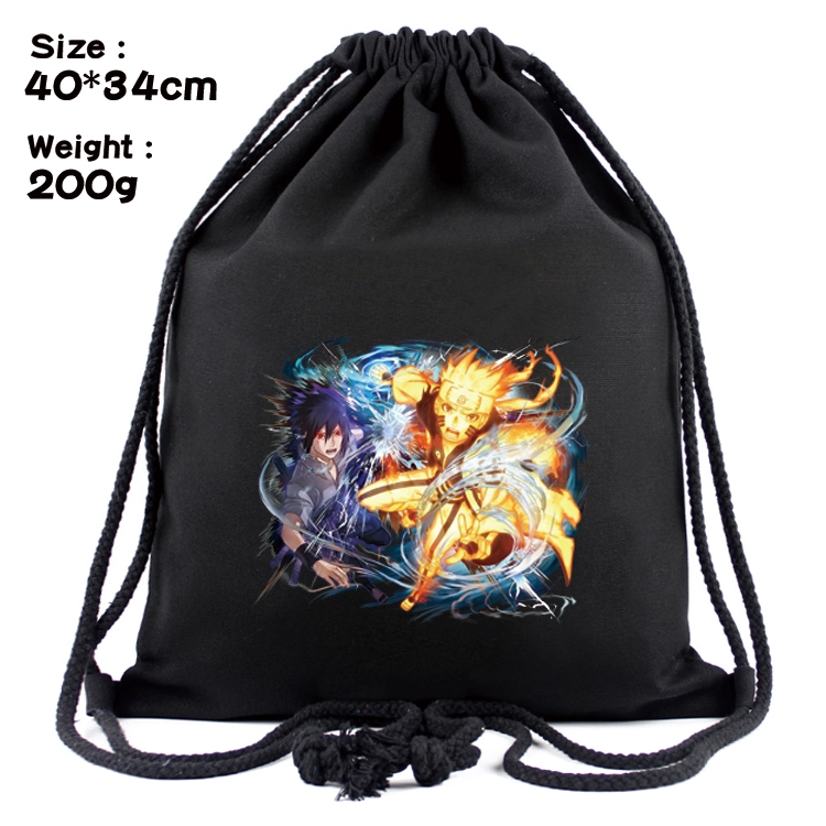 Naruto Anime Coloring Book Drawstring Backpack 40X34cm 200g