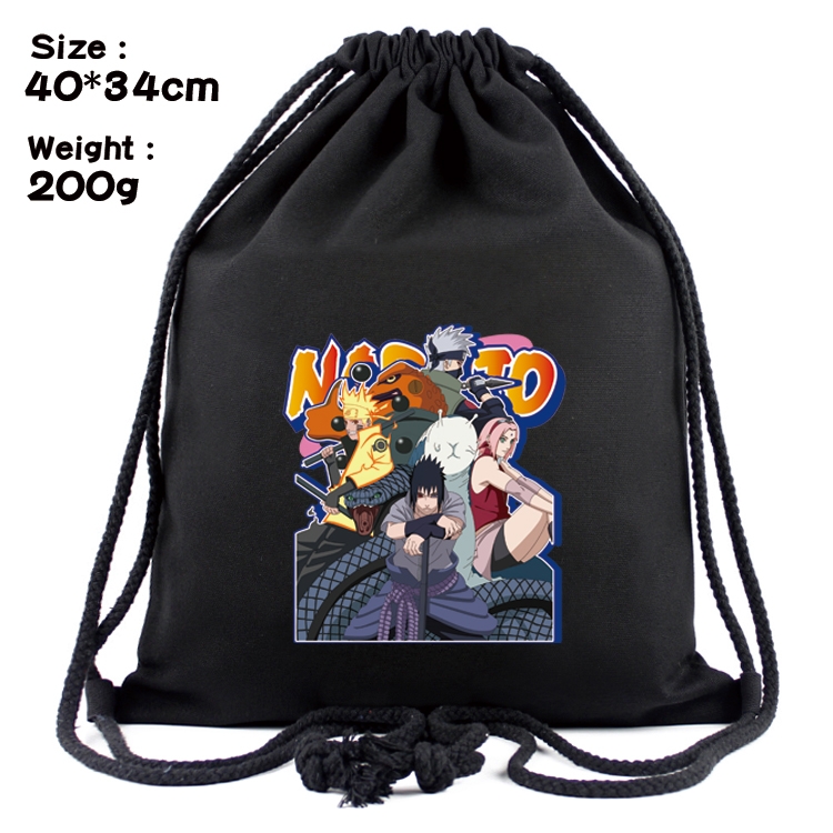 Naruto Anime Coloring Book Drawstring Backpack 40X34cm 200g