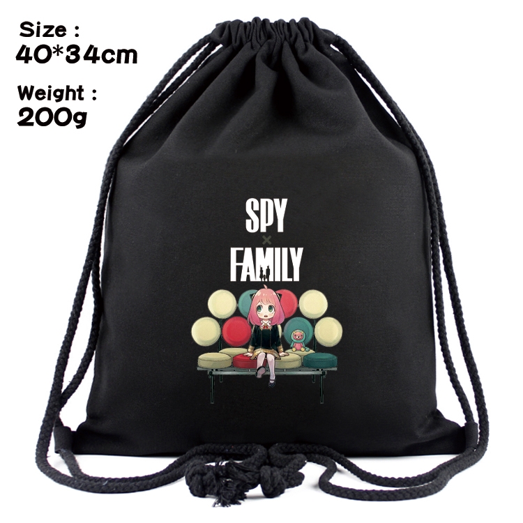 SPY×FAMILY Anime Coloring Book Drawstring Backpack 40X34cm 200g