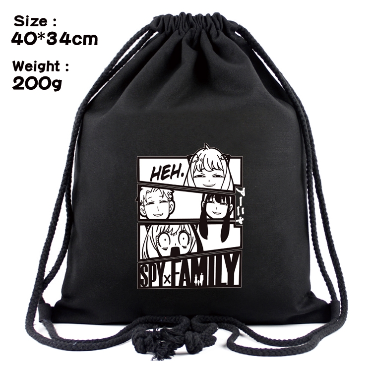 SPY×FAMILY Anime Coloring Book Drawstring Backpack 40X34cm 200g