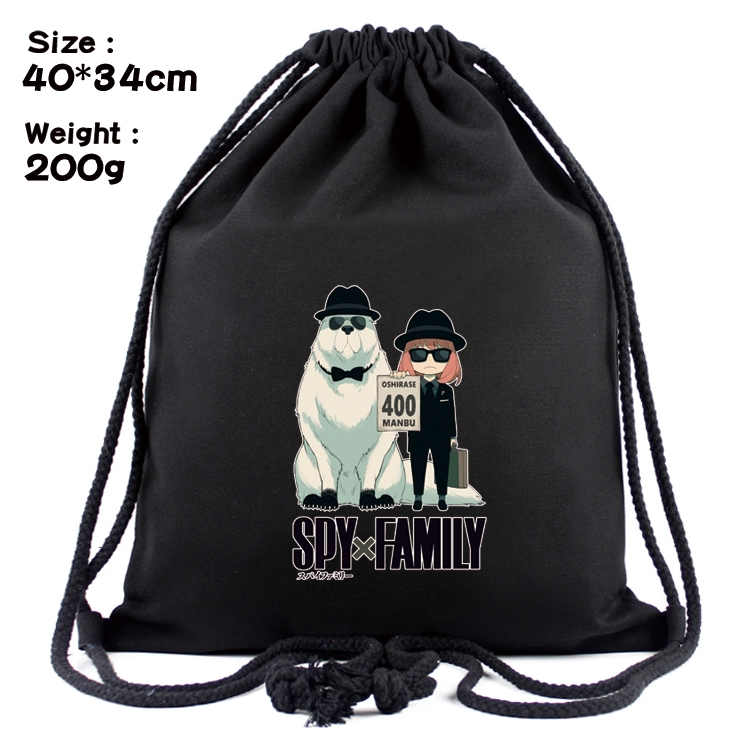 SPY×FAMILY Anime Coloring Book Drawstring Backpack 40X34cm 200g