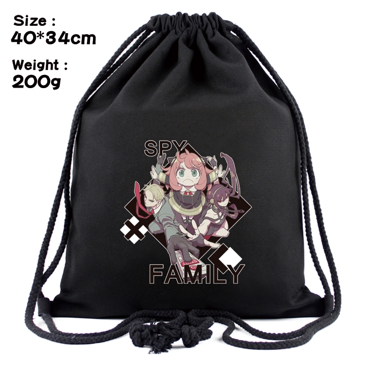 SPY×FAMILY Anime Coloring Book Drawstring Backpack 40X34cm 200g