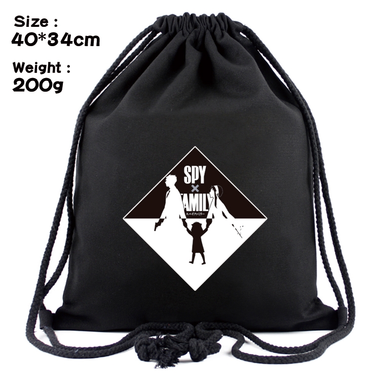 SPY×FAMILY Anime Coloring Book Drawstring Backpack 40X34cm 200g