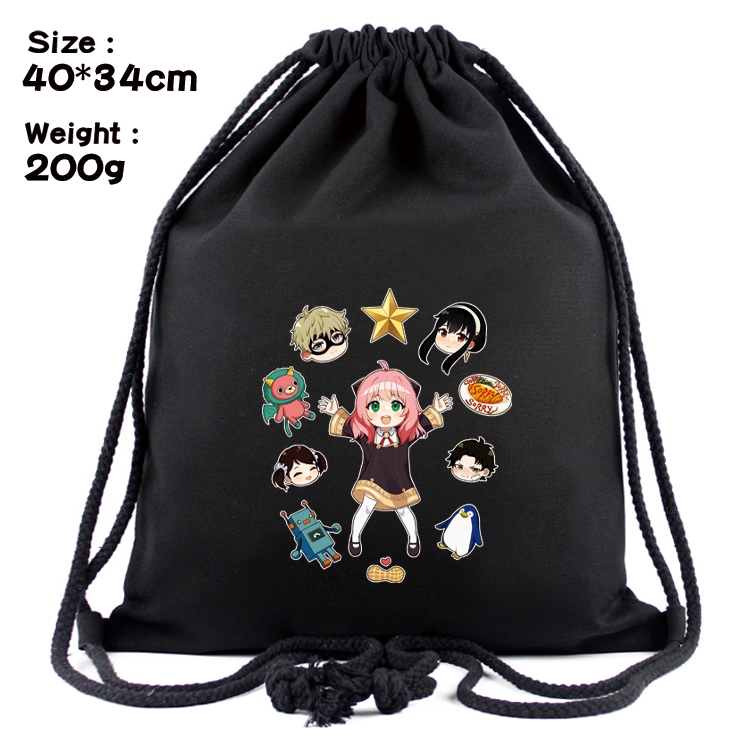 SPY×FAMILY Anime Coloring Book Drawstring Backpack 40X34cm 200g