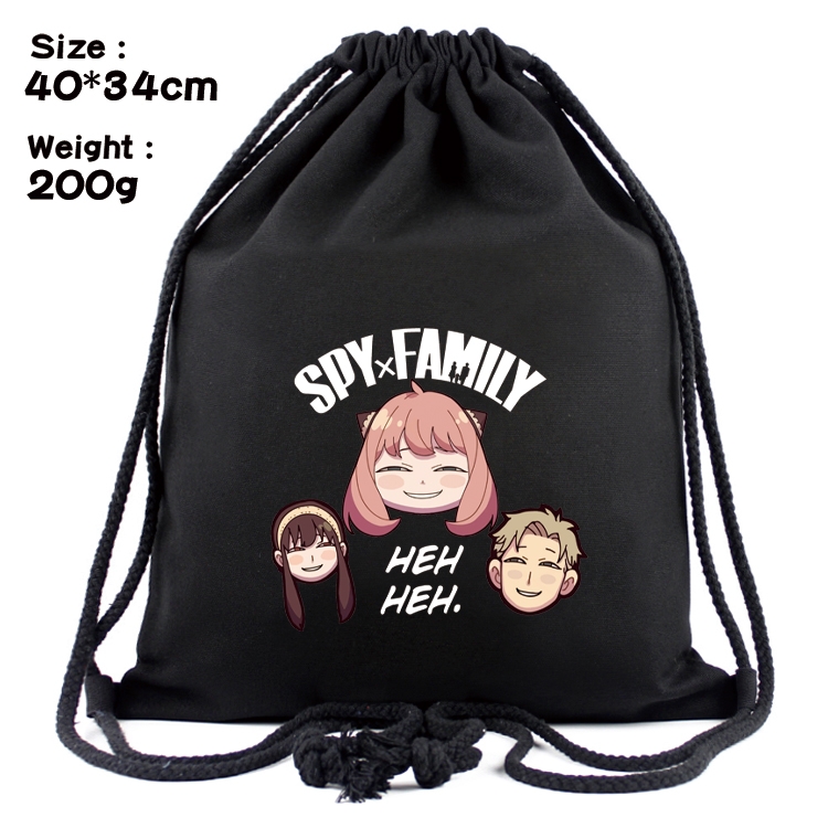 SPY×FAMILY Anime Coloring Book Drawstring Backpack 40X34cm 200g