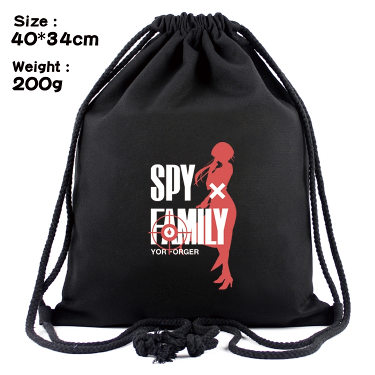 SPY×FAMILY Anime Coloring Book Drawstring Backpack 40X34cm 200g