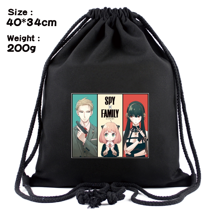 SPY×FAMILY Anime Coloring Book Drawstring Backpack 40X34cm 200g