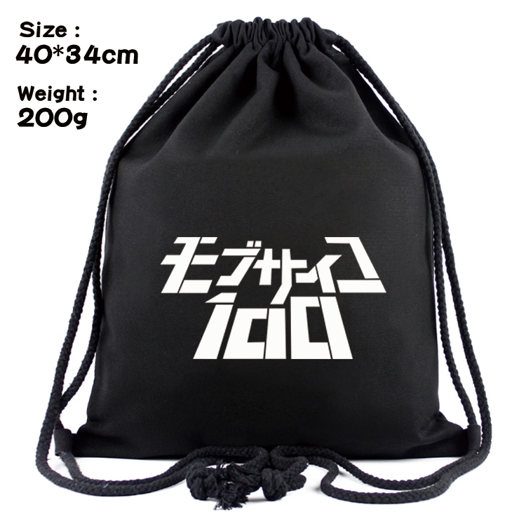 Mob Psycho 100 Anime Coloring Book Drawstring Backpack 40X34cm 200g