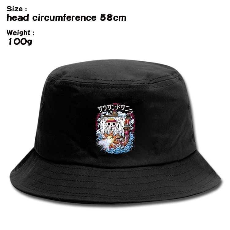 One Piece  Anime canvas fisherman hat sun hat 58cm