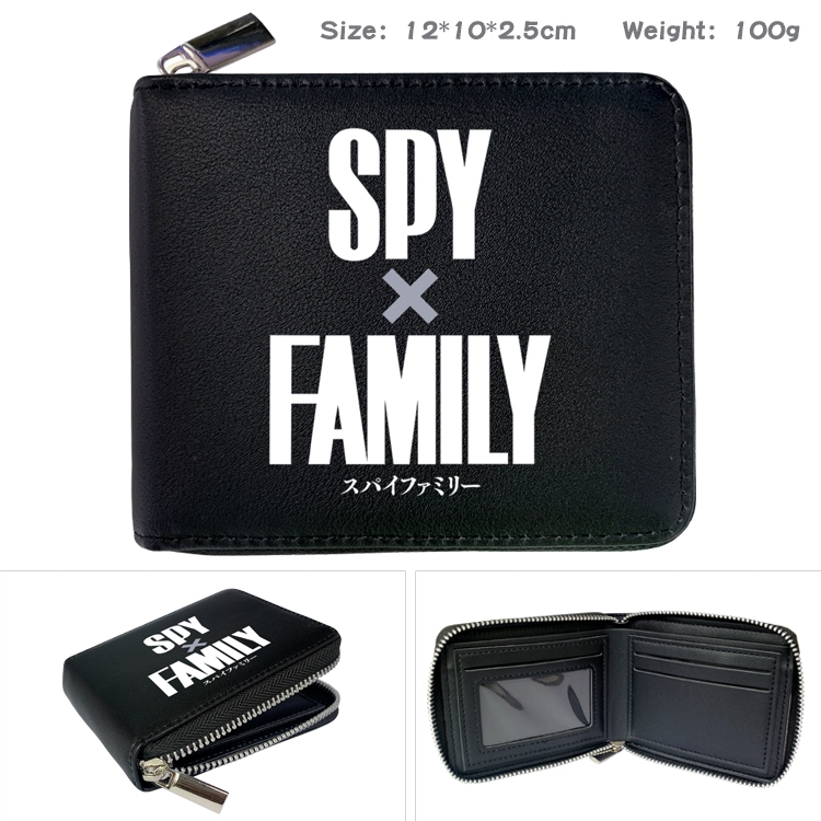 SPY×FAMILY Anime Full Color Short All Inclusive Zipper Wallet 10x12x2.5cm