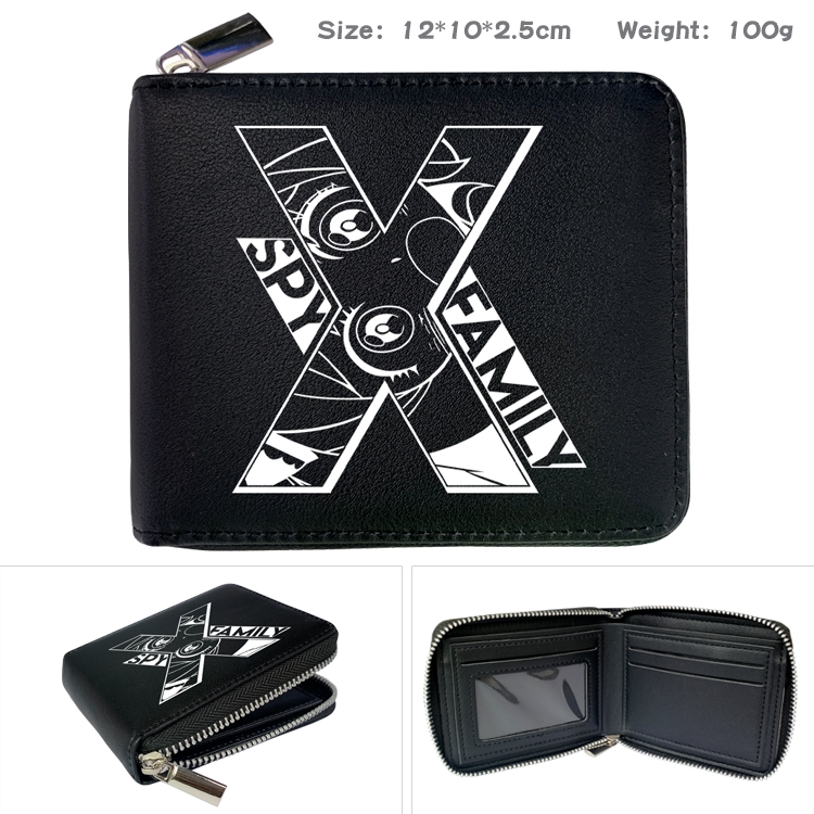 SPY×FAMILY Anime Full Color Short All Inclusive Zipper Wallet 10x12x2.5cm