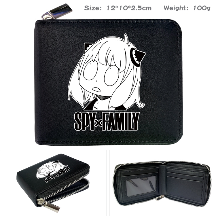 SPY×FAMILY Anime Full Color Short All Inclusive Zipper Wallet 10x12x2.5cm