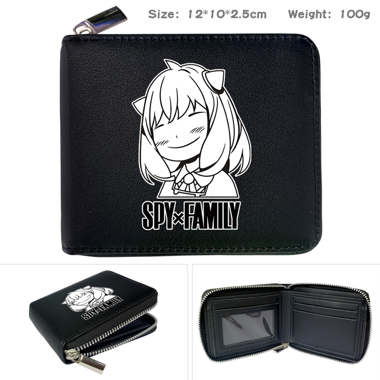 SPY×FAMILY Anime Full Color Short All Inclusive Zipper Wallet 10x12x2.5cm