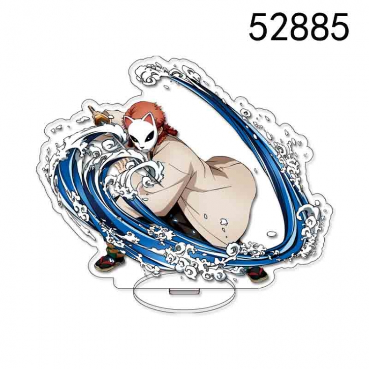 Demon Slayer Kimets Anime character acrylic big Standing Plates Keychain 52885