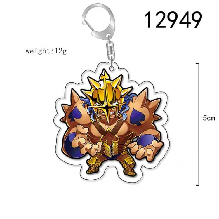 One Piece Anime Acrylic Keychain Charm price for 5 pcs 12949