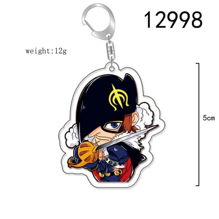 One Piece Anime Acrylic Keychain Charm price for 5 pcs 12998