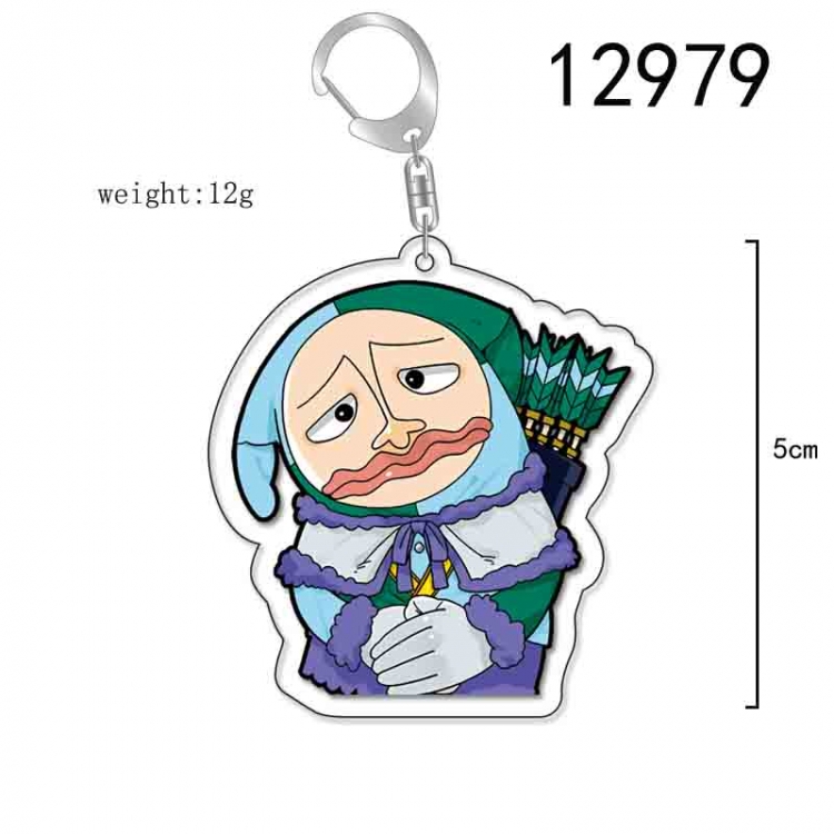 One Piece Anime Acrylic Keychain Charm price for 5 pcs 12979