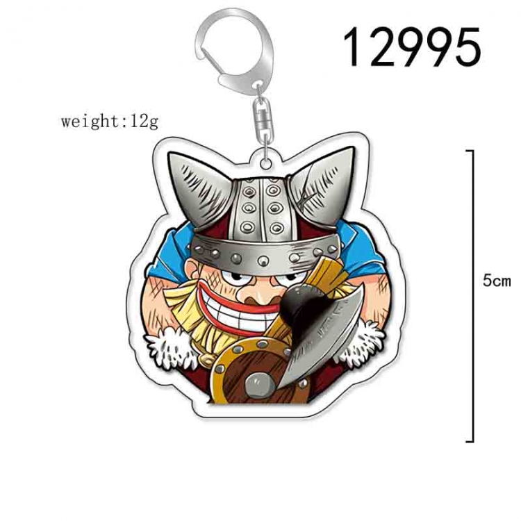 One Piece Anime Acrylic Keychain Charm price for 5 pcs 12995