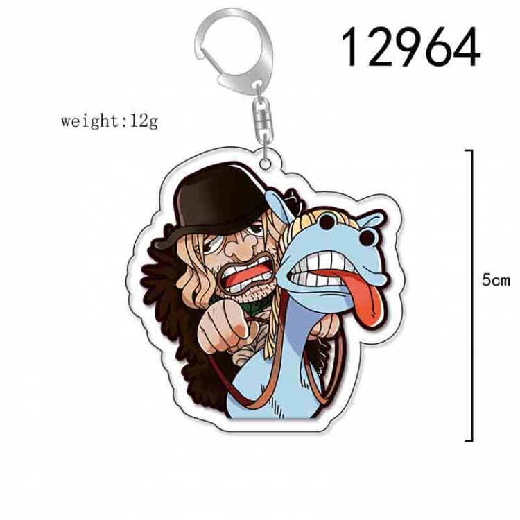 One Piece Anime Acrylic Keychain Charm price for 5 pcs 12964