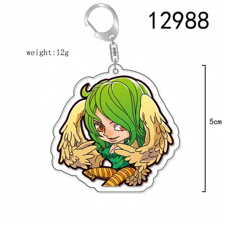 One Piece Anime Acrylic Keychain Charm price for 5 pcs 12988