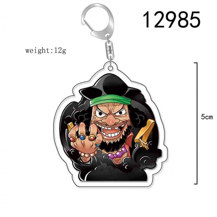 One Piece Anime Acrylic Keychain Charm price for 5 pcs 12985