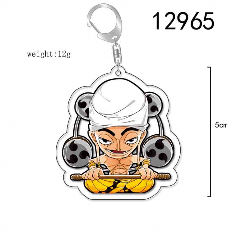 One Piece Anime Acrylic Keychain Charm price for 5 pcs 12965