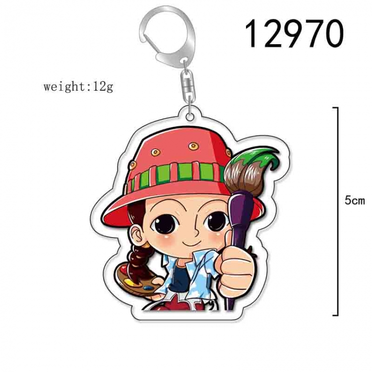 One Piece Anime Acrylic Keychain Charm price for 5 pcs 12970