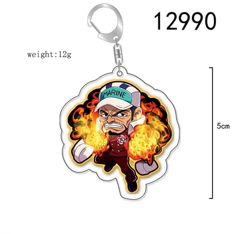 One Piece Anime Acrylic Keychain Charm price for 5 pcs 12990