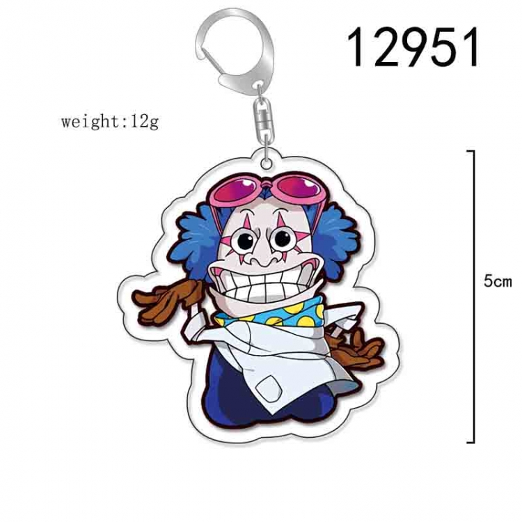 One Piece Anime Acrylic Keychain Charm price for 5 pcs 12951