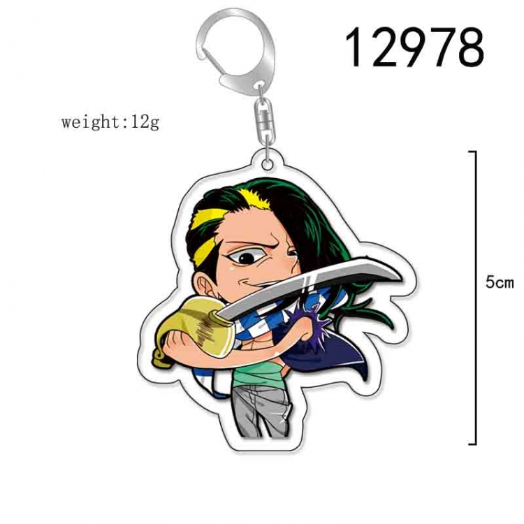 One Piece Anime Acrylic Keychain Charm price for 5 pcs 12978