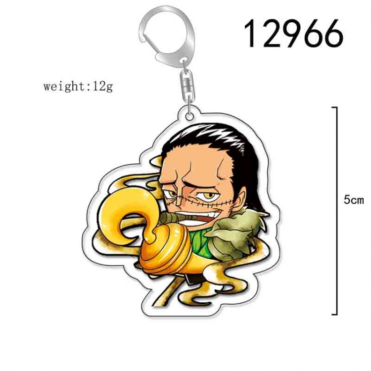 One Piece Anime Acrylic Keychain Charm price for 5 pcs 12966