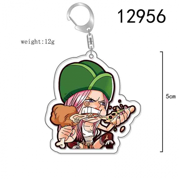 One Piece Anime Acrylic Keychain Charm price for 5 pcs 12956