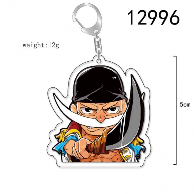 One Piece Anime Acrylic Keychain Charm price for 5 pcs 12996