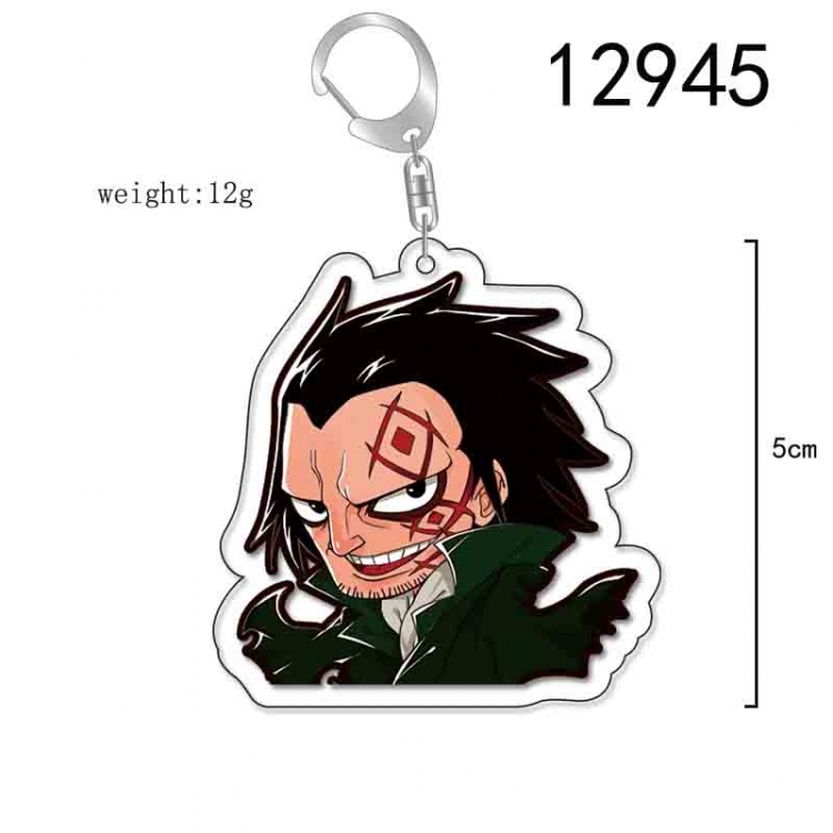 One Piece Anime Acrylic Keychain Charm price for 5 pcs 12945