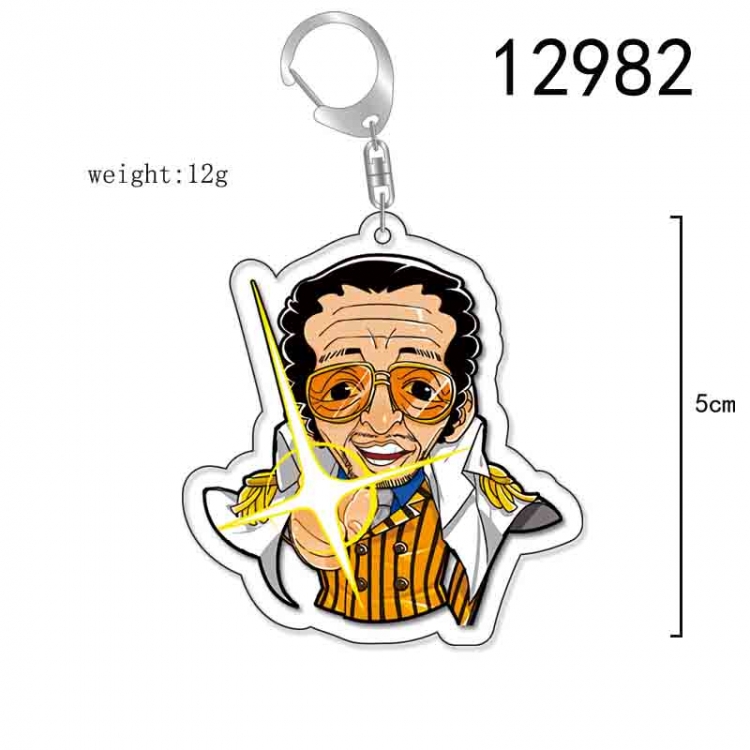 One Piece Anime Acrylic Keychain Charm price for 5 pcs 12982