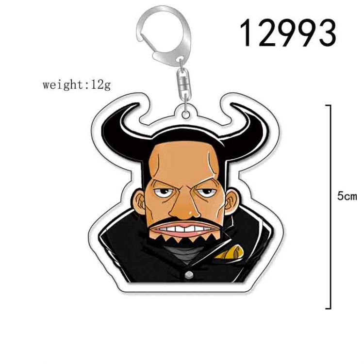 One Piece Anime Acrylic Keychain Charm price for 5 pcs 12993